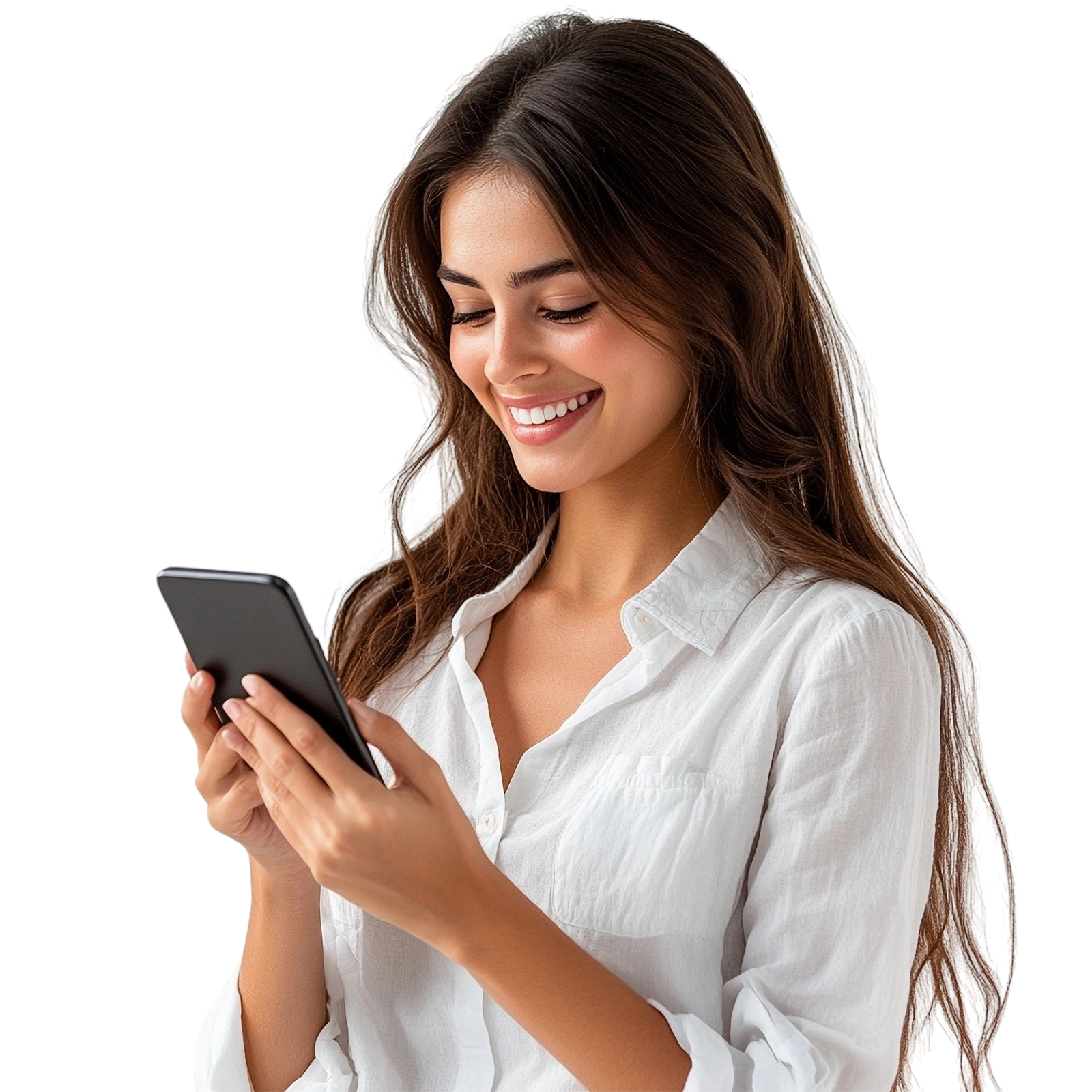 Cliente acessando o crediário FlexPé pelo celular